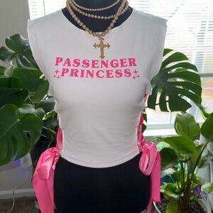 AKIRA White and Pink Passenger Princess Top